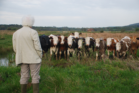 Simon Davey lecturing in the field